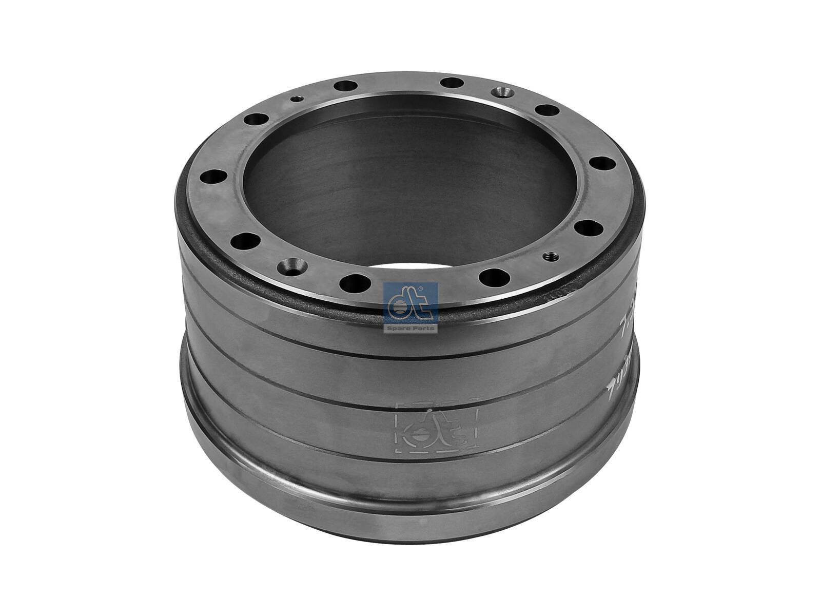 DT Spare Parts 7.34053 Brake drum, D: 381 mm, 10 bores, b: 23 mm, P: 335 mm, d: 285 mm, H: 244 mm, B: 185 mm
