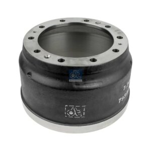 DT Spare Parts 7.34057 Brake drum, D: 410 mm, 10 bores, b: 23 mm, P: 335 mm, d: 285 mm, H: 283 mm, B: 207 mm