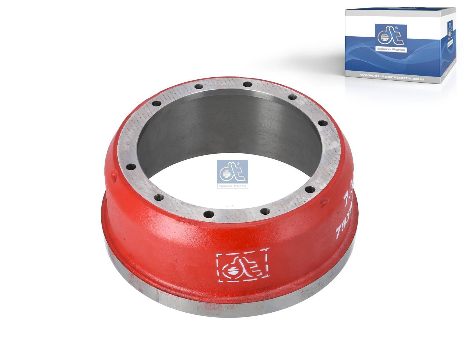 DT Spare Parts 7.34067 Brake drum, D: 325 mm, 6 bores, b: 19 mm, P: 280 mm, d: 255 mm, H: 159 mm, B: 131 mm