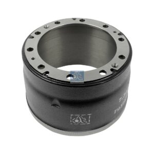 DT Spare Parts 7.34073 Brake drum, D: 381 mm, 10 bores, b: 23 mm, P: 335 mm, d: 285 mm, H: 273 mm, B: 185 mm