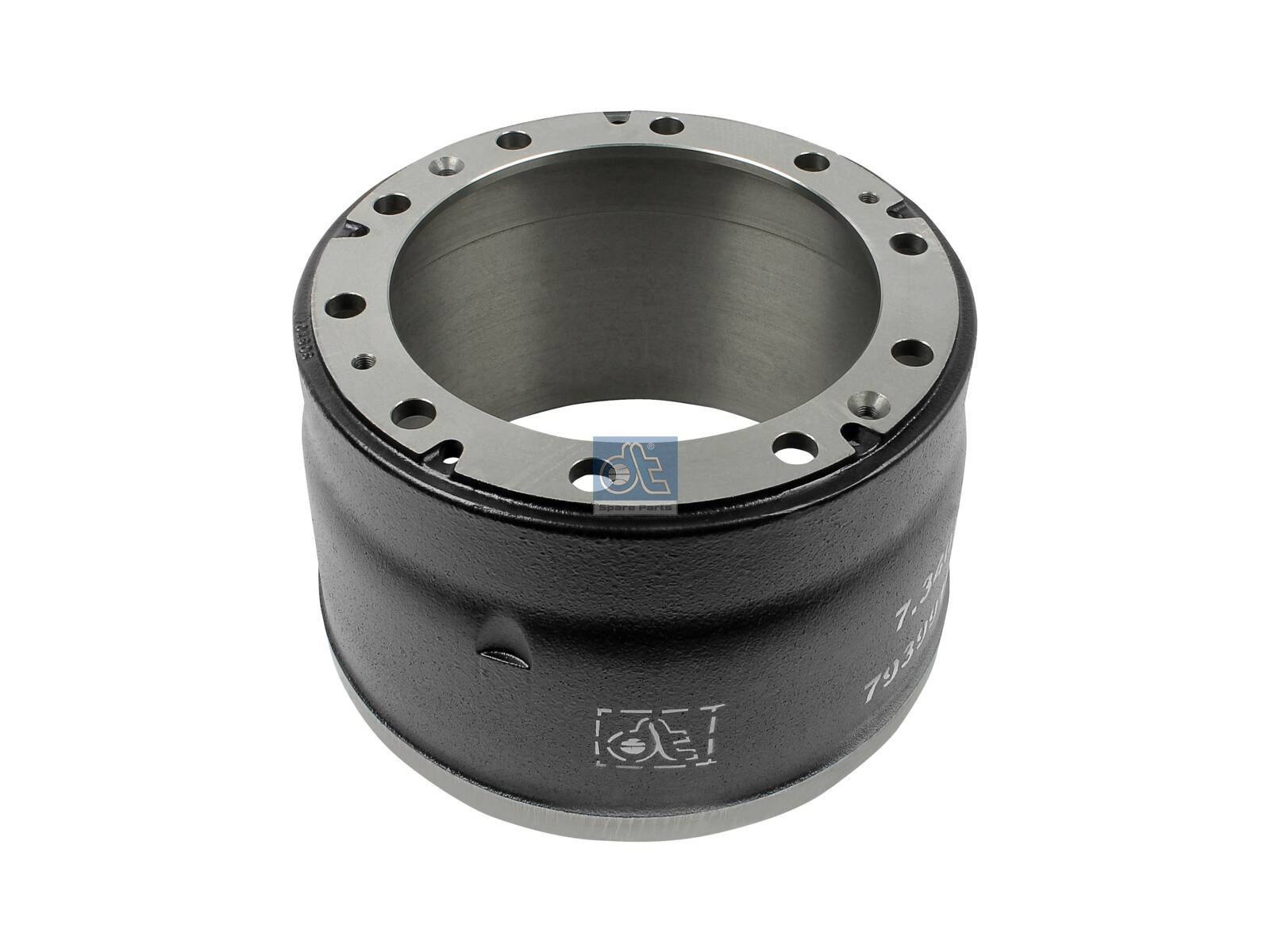 DT Spare Parts 7.34073 Brake drum, D: 381 mm, 10 bores, b: 23 mm, P: 335 mm, d: 285 mm, H: 273 mm, B: 185 mm