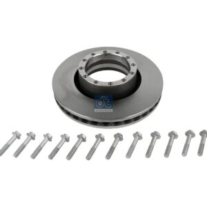 DT Spare Parts 7.36006 Brake disc, D: 430 mm, 12 bores, P: 195 mm, S: 50 mm, s: 46 mm