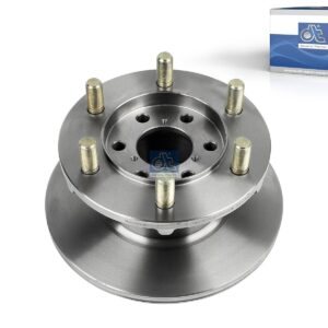DT Spare Parts 7.36015 Brake disc, D: 267 mm, 6 bores, b: 12.5 mm, P: 170 mm, M18 x 1,5, d: 58 mm, H: 111 mm, S: 14.2 mm, s: 12.5 mm