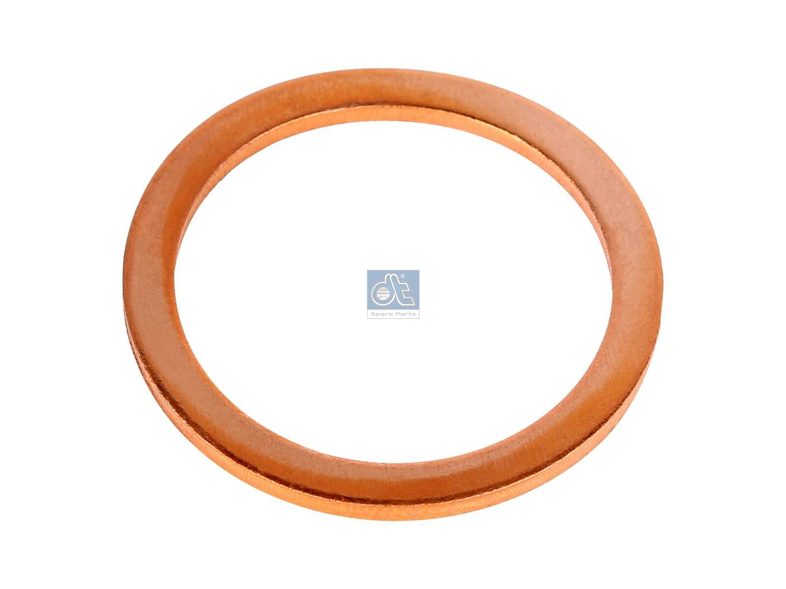 DT Spare Parts 7.38201 Copper washer, d: 30 mm, D: 38 mm, S: 2 mm