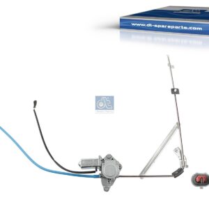 DT Spare Parts 7.70052 Window regulator, left, electrical, with motor