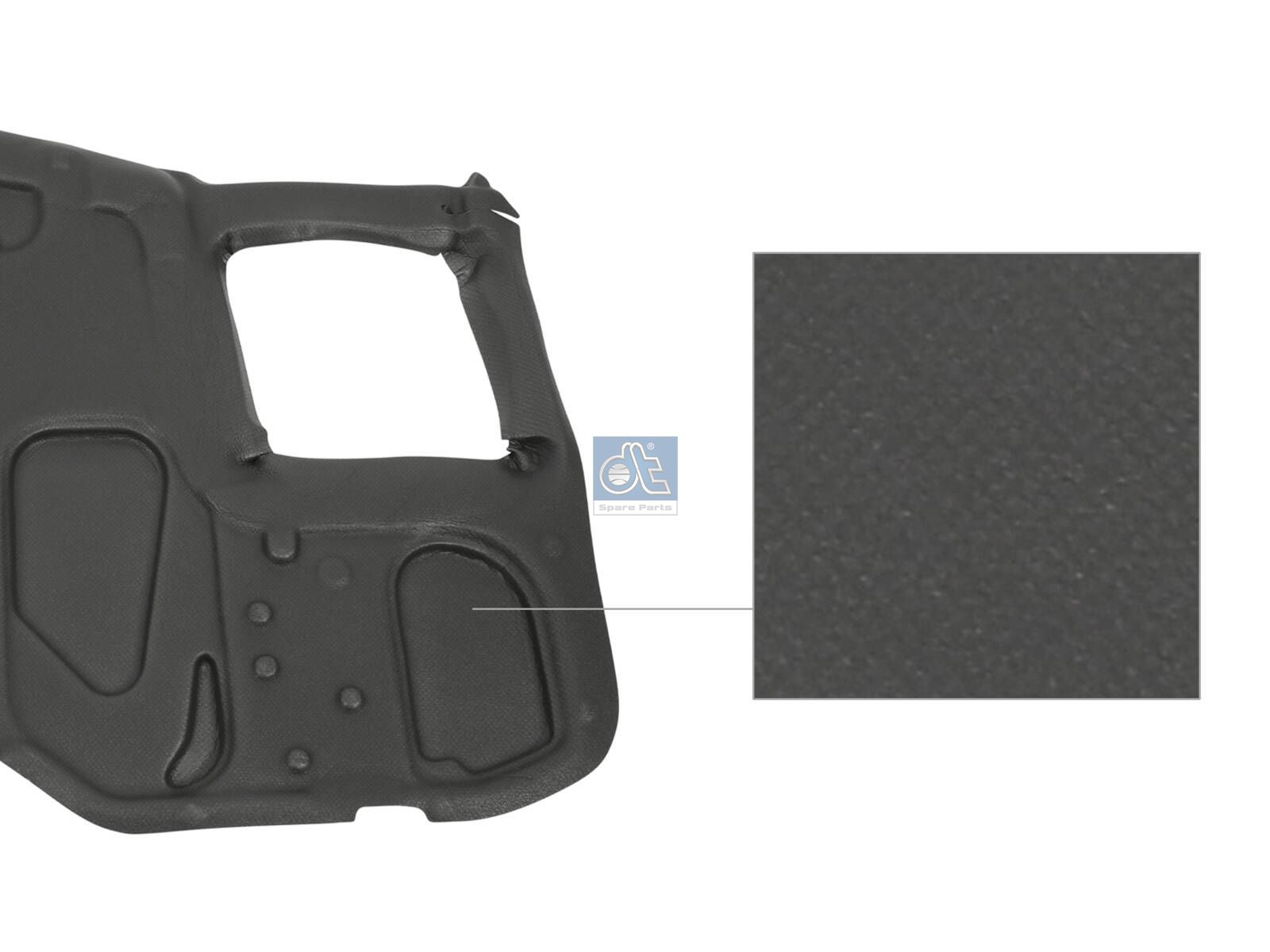 DT Spare Parts 7.70500 Door trim, left