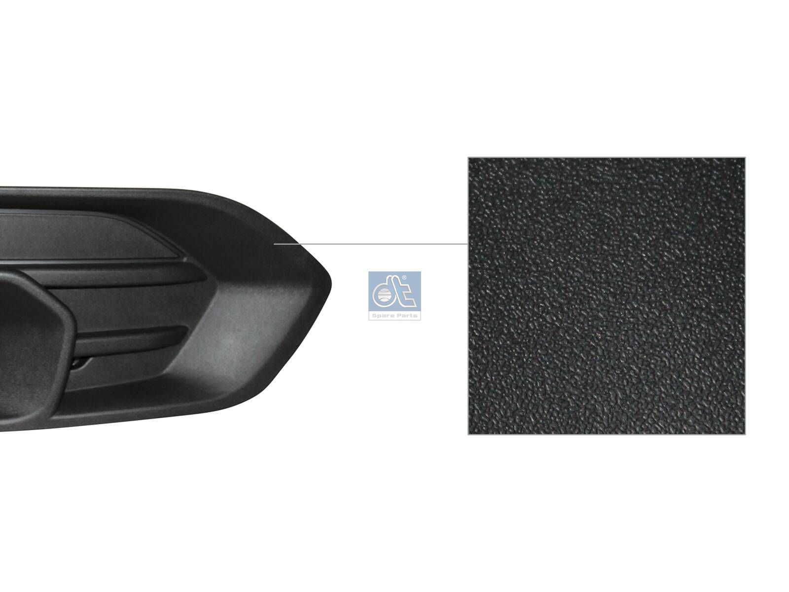 DT Spare Parts 7.71110 Cover, Bumper, front, right