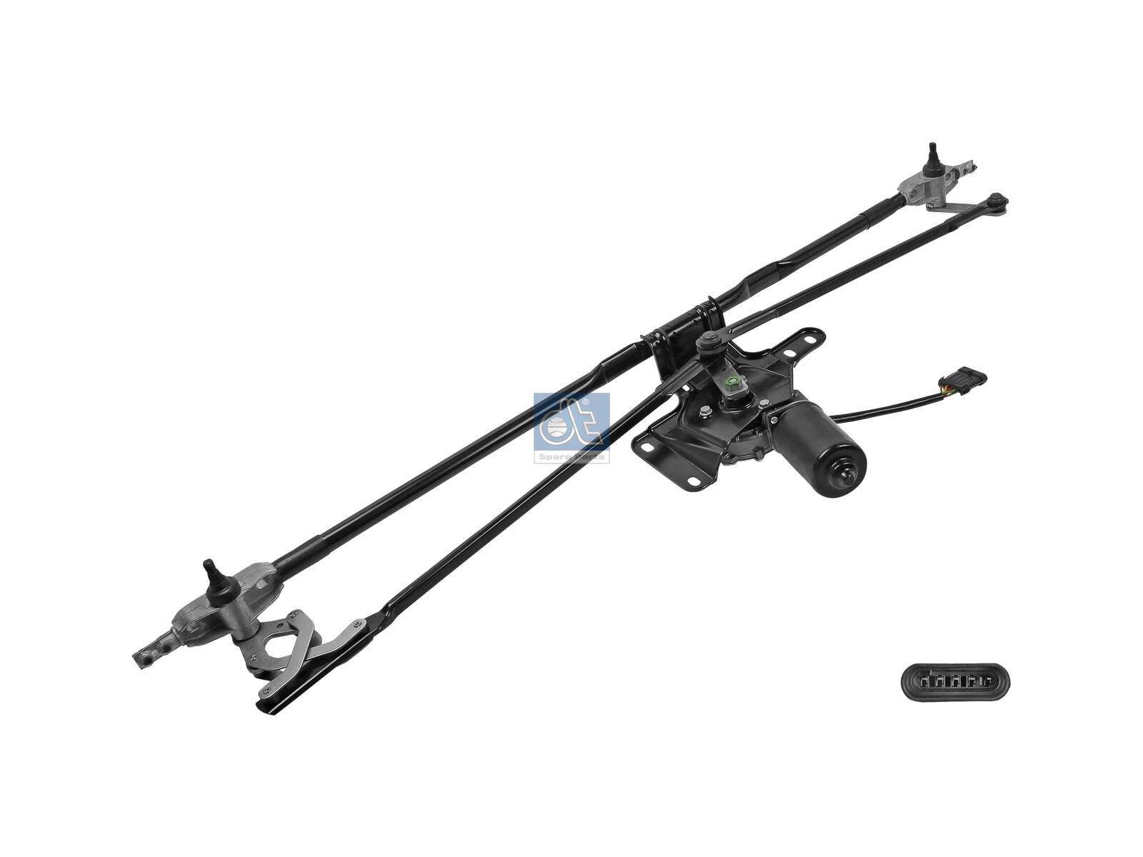 DT Spare Parts 7.79166 Wiper linkage, with motor