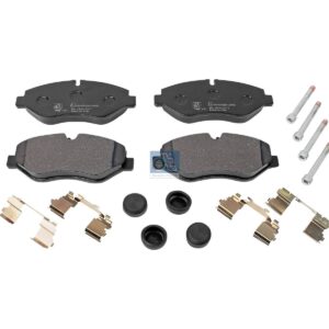 DT Spare Parts 7.92607 Disc brake pad kit, with accessories, W: 163 mm, S: 21 mm, H: 68 mm