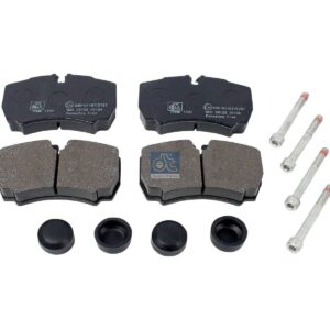 DT Spare Parts 7.92614 Disc brake pad kit, with screws, W: 109.6 mm, S: 20.3 mm, H: 63.9 mm