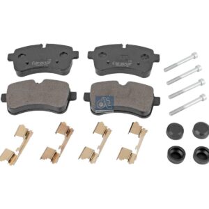 DT Spare Parts 7.92618 Disc brake pad kit, with accessories, W: 141 mm, S: 21 mm, H: 72 mm