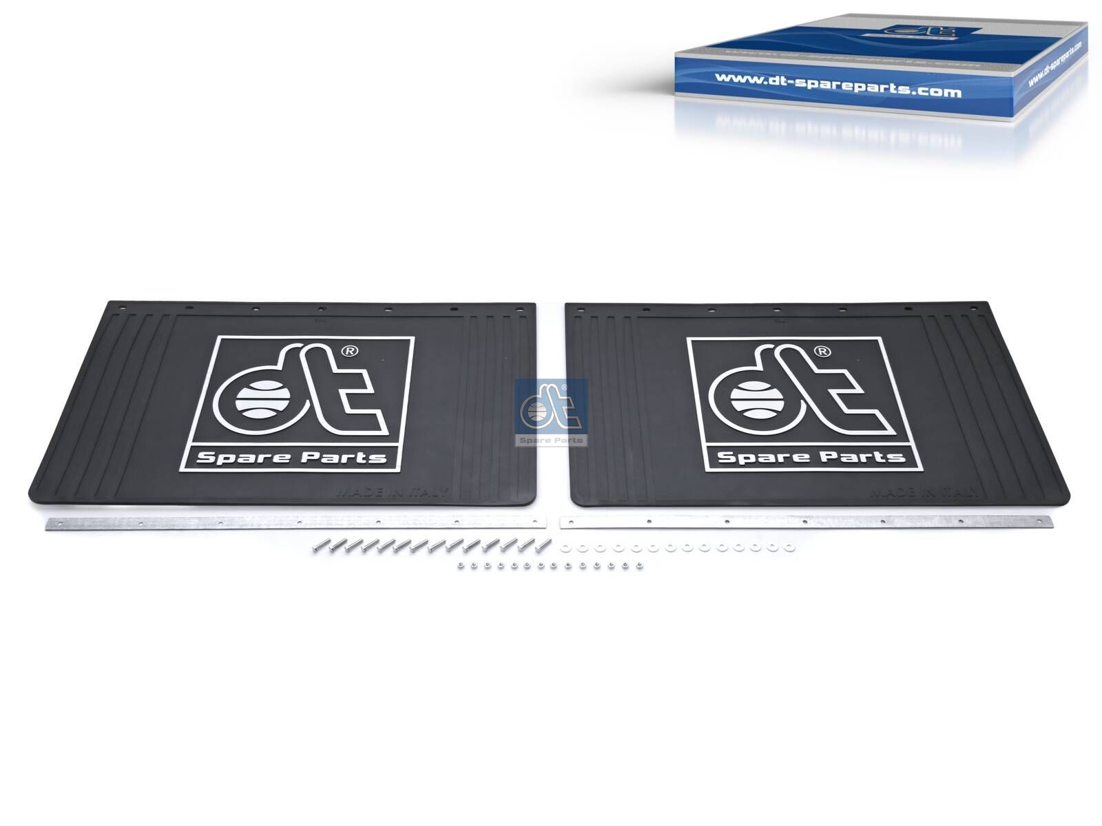 DT Spare Parts 9.55100 Splash guard kit, with mounting kit, 7 bores, b1: 7 mm, b2: 12 mm, Lb: 100 mm, L: 650 mm, W: 400 mm