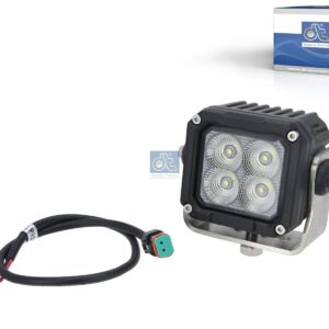 DT Spare Parts 9.69043 Work lamp, LED, W1: 88 mm, W2: 120 mm, H1: 82 mm, H2: 96 mm, T: 77 mm