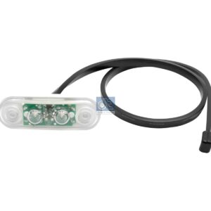 DT Spare Parts 9.69050 Position lamp, white, 24 V, L: 75 mm, H: 25 mm, T: 16.5 mm