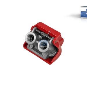 DT Spare Parts 9.72011 Palm coupling, red, M16 x 1,5, 10 bar