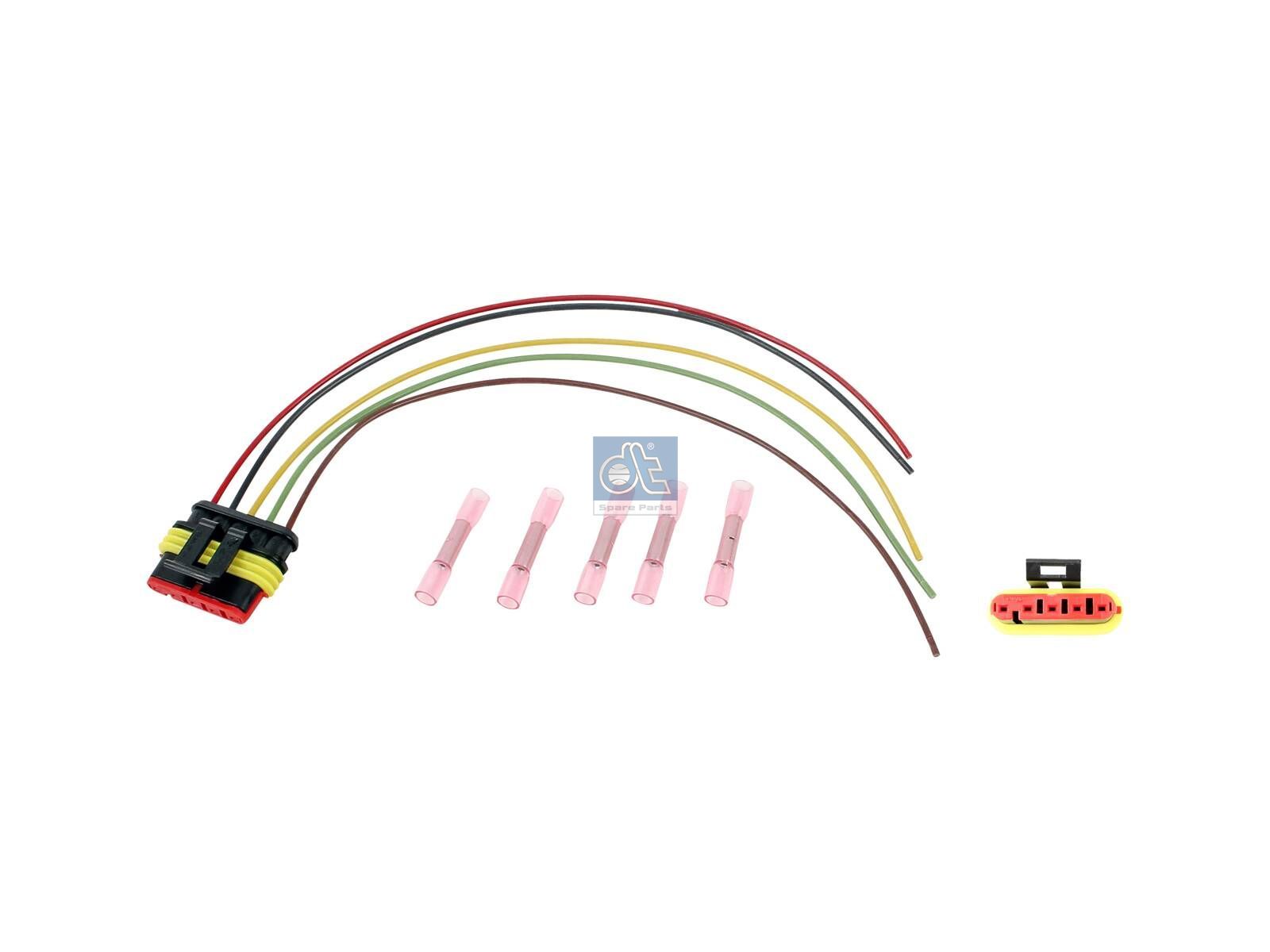 DT Spare Parts 9.79212 Repair kit, plug, L: 250 mm, female, 0,75 qmm, 5 poles