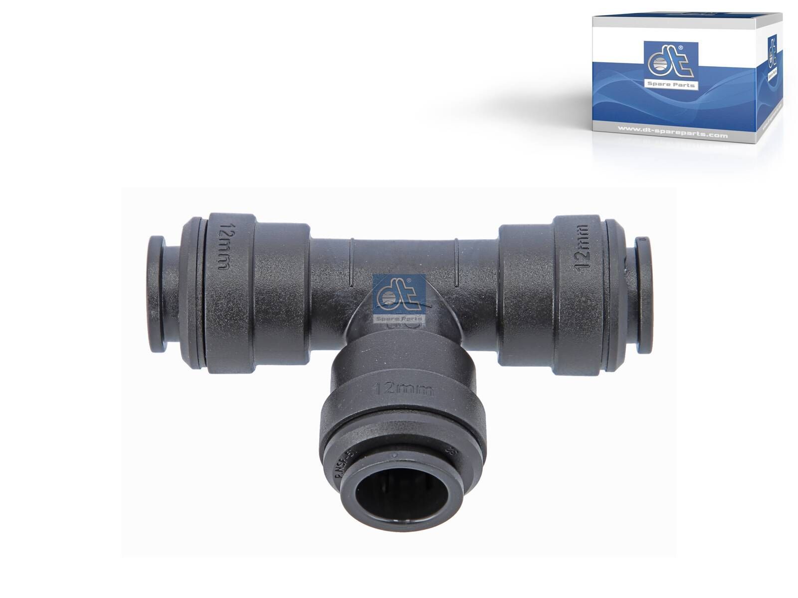 DT Spare Parts 9.85872 T-connector, plastic, D: 12 mm