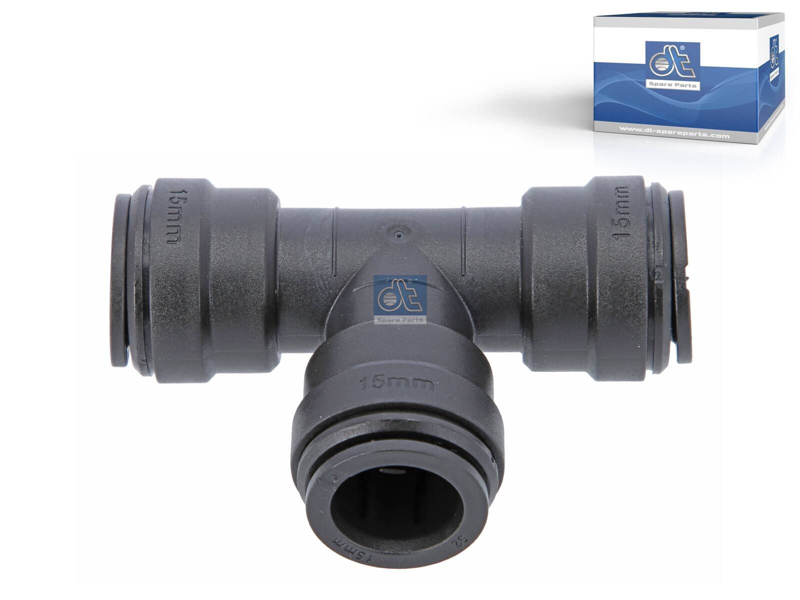 DT Spare Parts 9.85875 T-connector, plastic, D: 15 mm