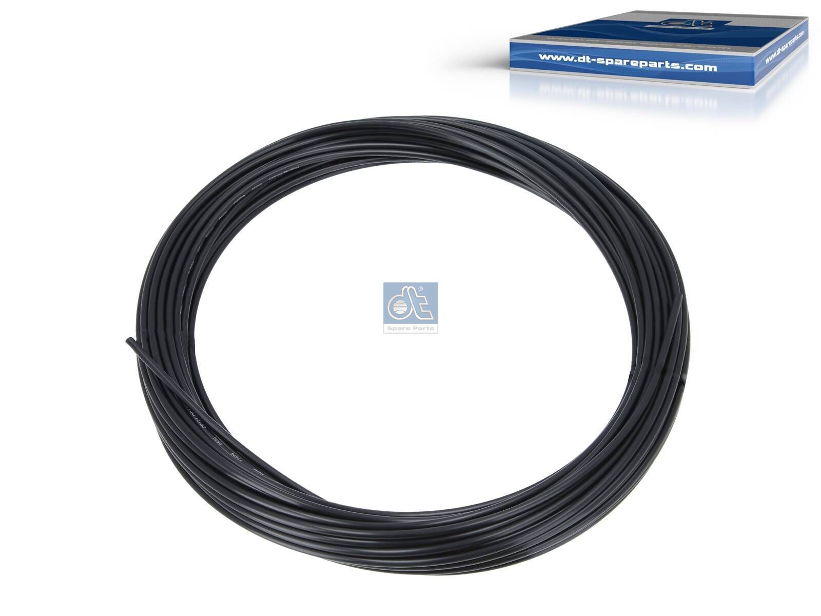 DT Spare Parts 9.86004 Polyamide tube, black, d: 2 mm, D: 4 mm, L: 25 m, S: 1 mm, DIN 74324