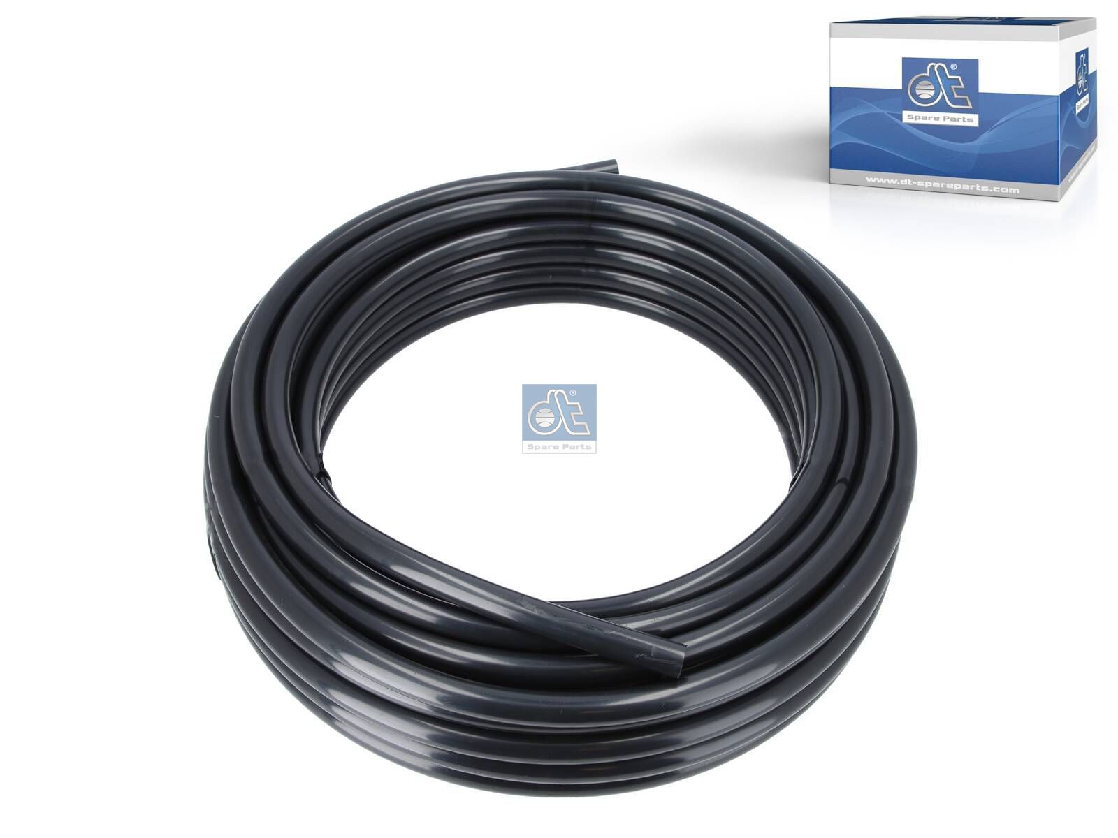 DT Spare Parts 9.86018 Polyamide tube, black, d: 14 mm, D: 18 mm, L: 25 m, S: 2 mm, DIN 74324