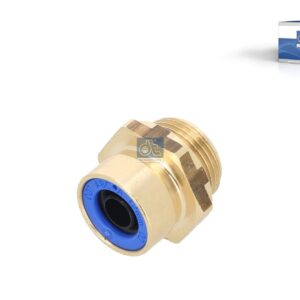 DT Spare Parts 9.91002 Push-in-connector, d: 12 mm, M22 x 1,5, SW: 28
