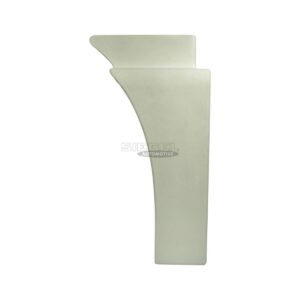SIEGEL Automotive SA2D0238 Fender trim plate, rear, left, white