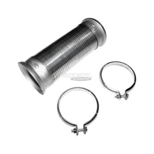 SIEGEL Automotive SA4J0057 Flexible pipe, with clamps, tinned, D: 105 mm, L: 300 mm