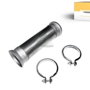 SIEGEL Automotive SA4J0059 Flexible pipe, with clamps, tinned, D: 80 mm, L: 300 mm
