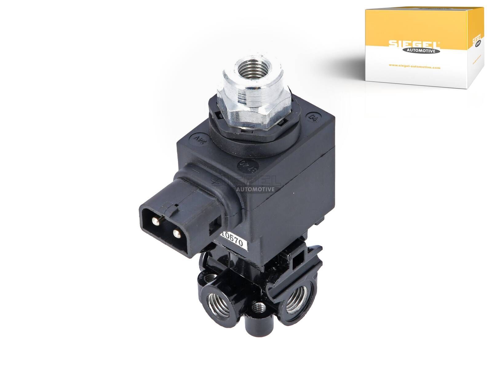 SIEGEL Automotive SA5E0070 Solenoid valve, 24 V, M12 x 1,5, max. 10 bar, 2 poles