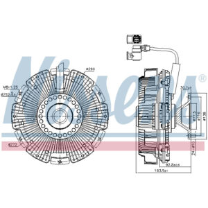 NISSENS FAN CLUTCH TO SUIT DAF