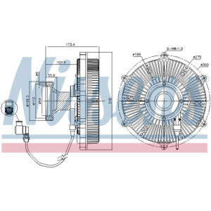 NISSENS FAN CLUTCH TO SUIT VOLVO