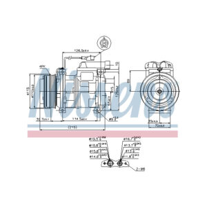 NISSENS COMPRESSOR TO SUIT IVECO